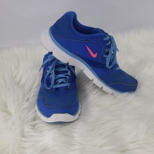 Nike Women's Flex Experience RN 3 652853-401 Blue Pink Running Shoes Size 7.5